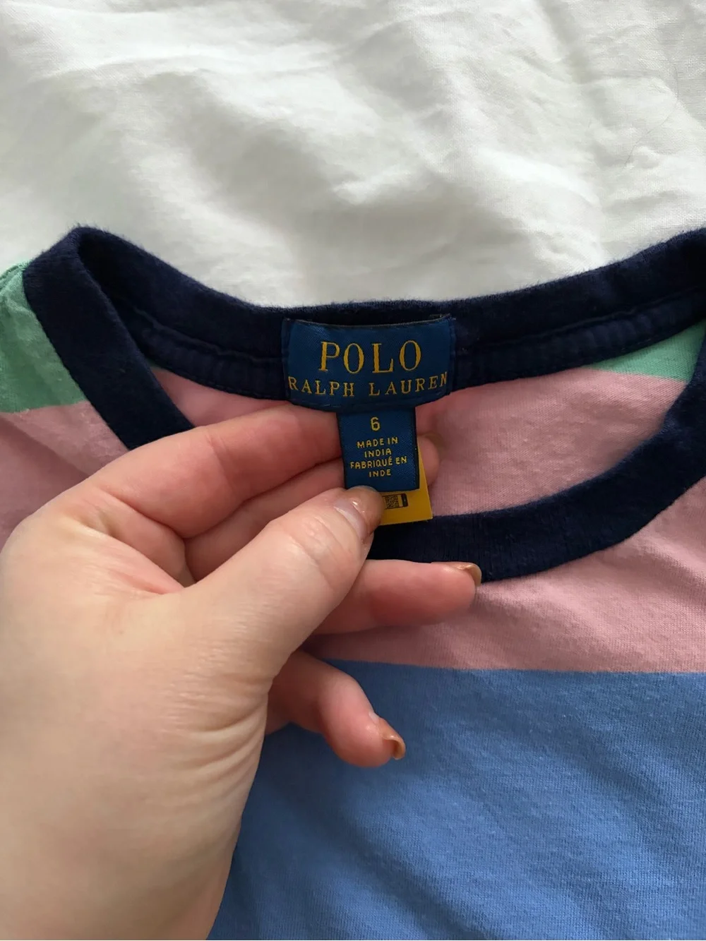 Polo by Ralph Lauren Boys Striped Cotton Jersey Tee in Pastels